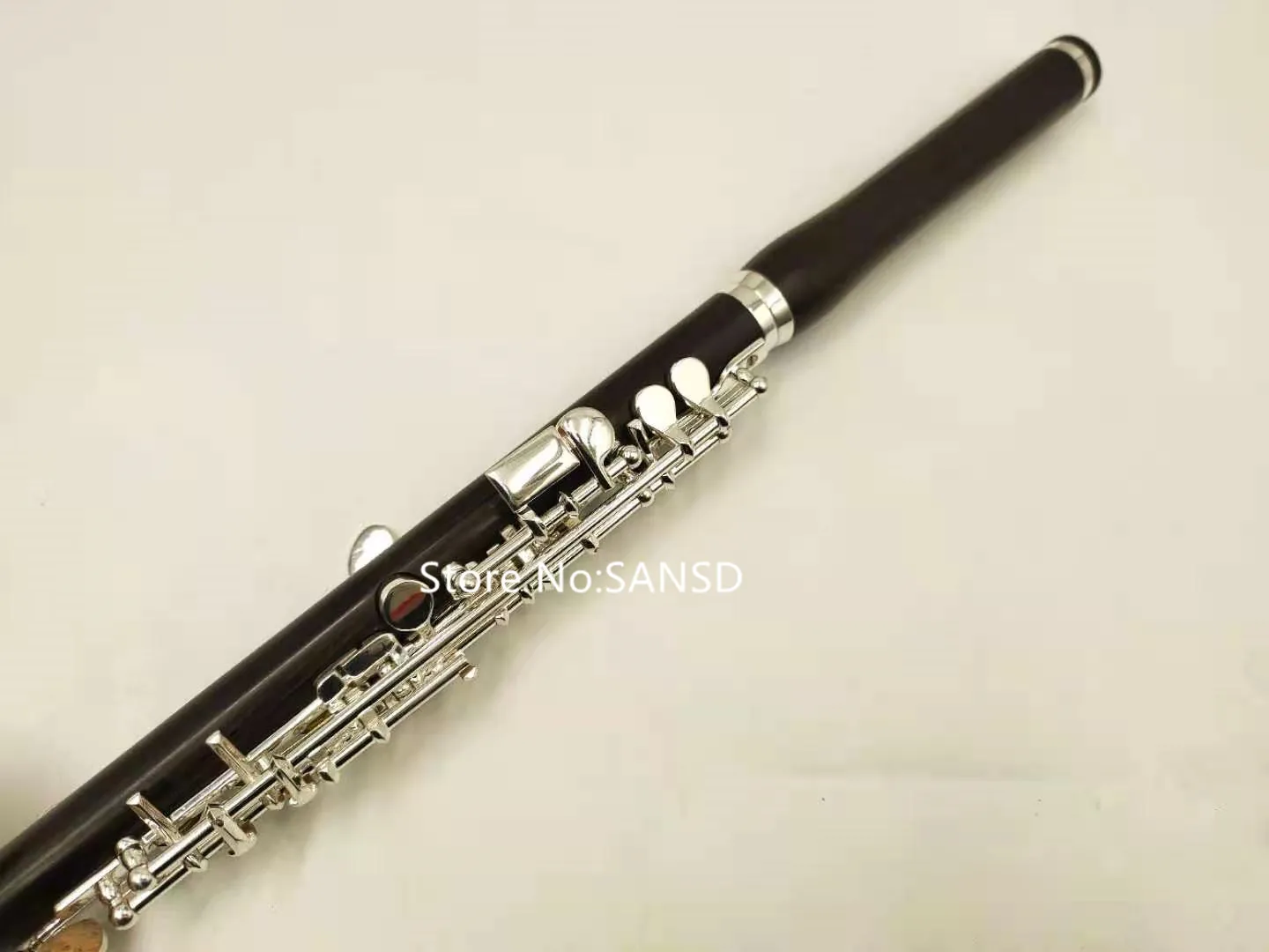 HIGH-QUALITY 100% Ebony Wood PICCOLO C Key Sliver Plated Keys Professional Musical Instrument