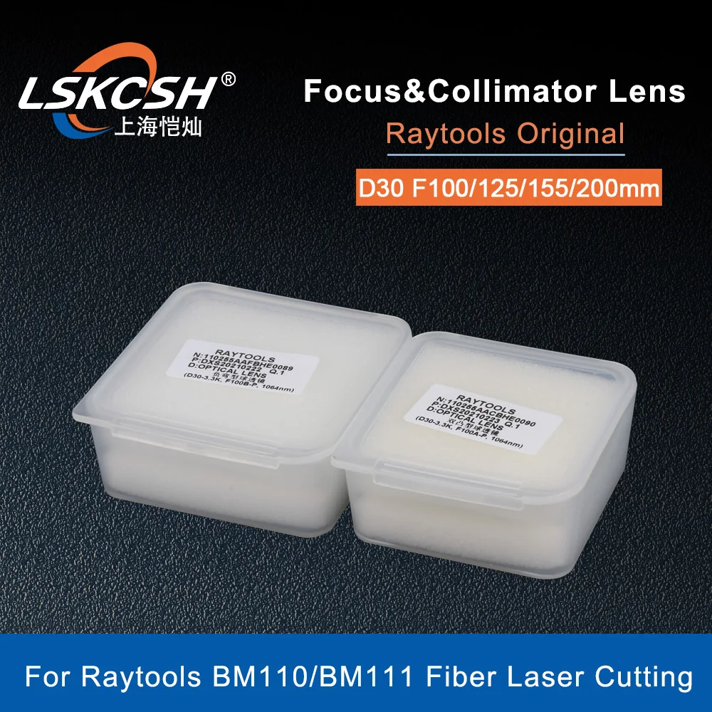 lskcsh raytools lente de foco a laser original de fibra limpeza d30 f100 125 150 155 1905 mm para bodor bm111 200 bt240s 01