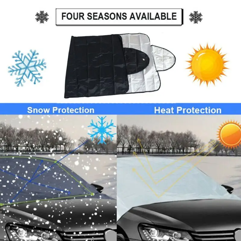 2025 New Front Snow Frost Cover Windshield Sunshade-Protector Outdoor Waterproof Winter Anti Ice Auto Automobiles Exterior Cover