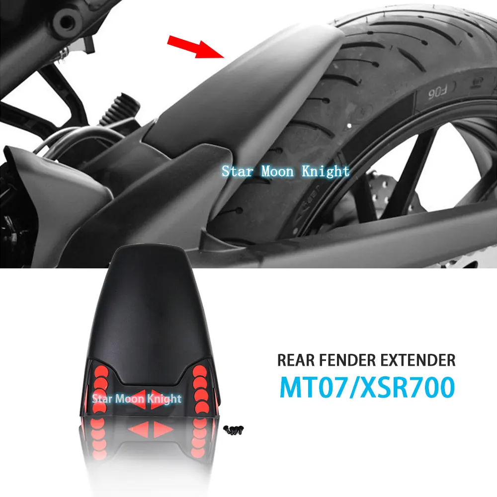 Motorcycle Rear Mudguard Fender Rear Extender Extension For YAMAHA MT07 MT 07 MT-07 2013 - 2017 XSR700 XSR 700 2016 - 2020