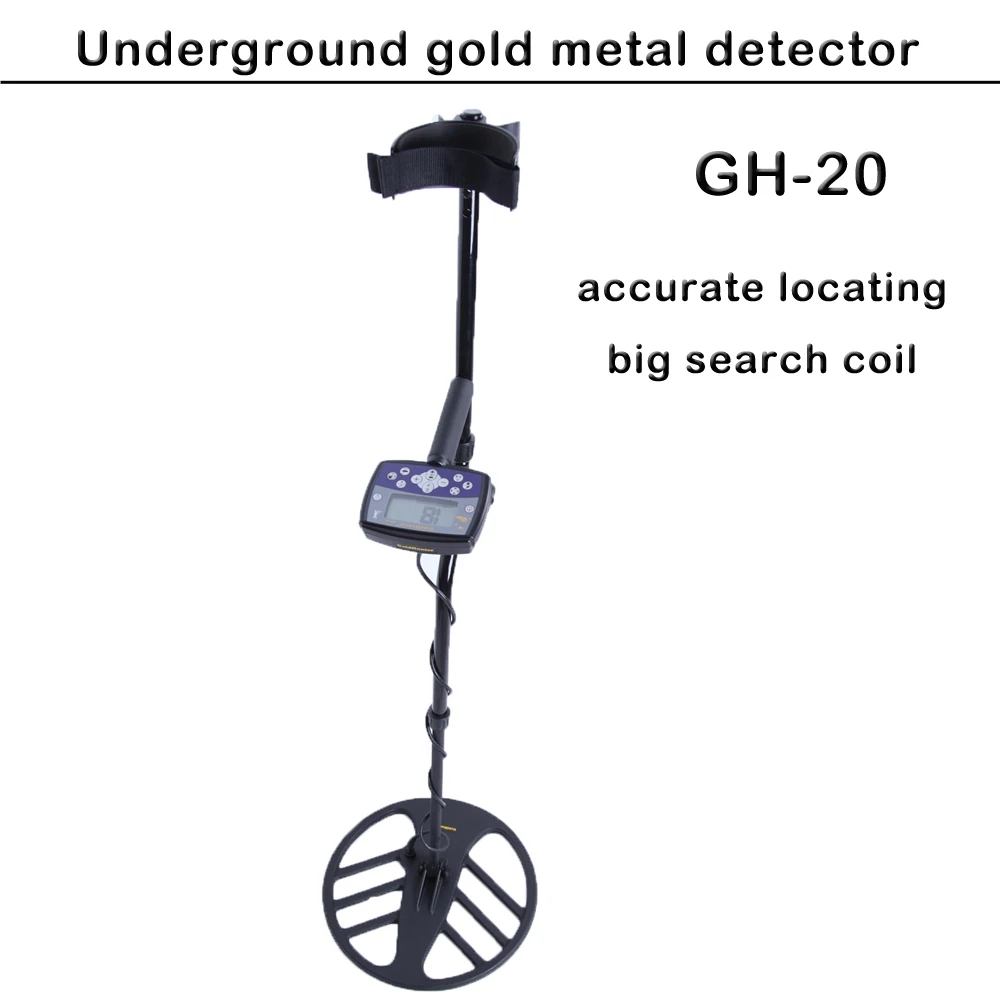 Fast delivery professional GH-20 accurate locating big search coil Underground Gold Prospecting Treasure Pinpointer Metal Detect