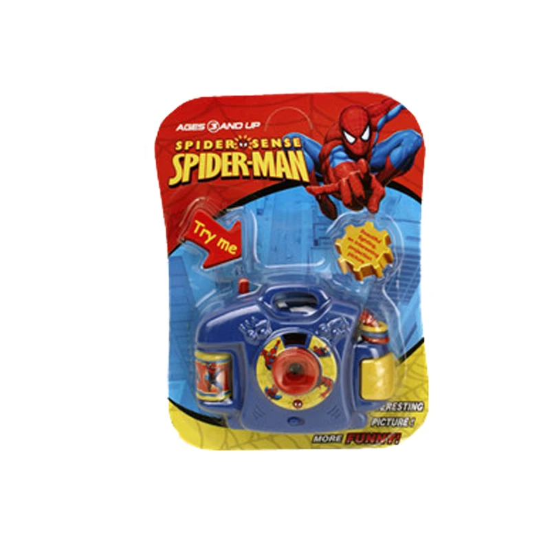 Disney Cars 3D Electronic Light proiezione Camera Toy Spiderman figure Anime Marvel Camera giocattolo educativo regalo di natale per bambini