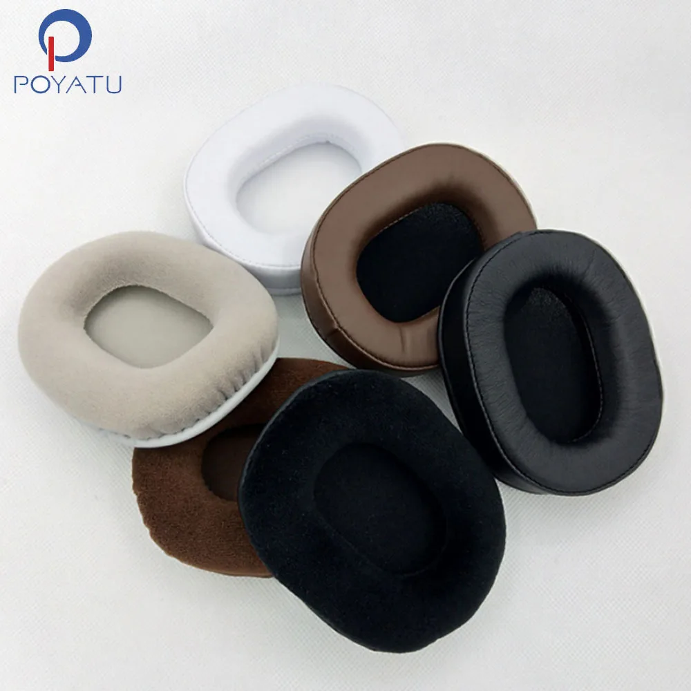 

POYATU Ear Pads Headphone Earpads For Audio-Technica ATH-MSR7 ATH-MSR7BK ATH-M50x ATH-M40X ATH-M30 ATH-M50 M50s Ear Pads Leather