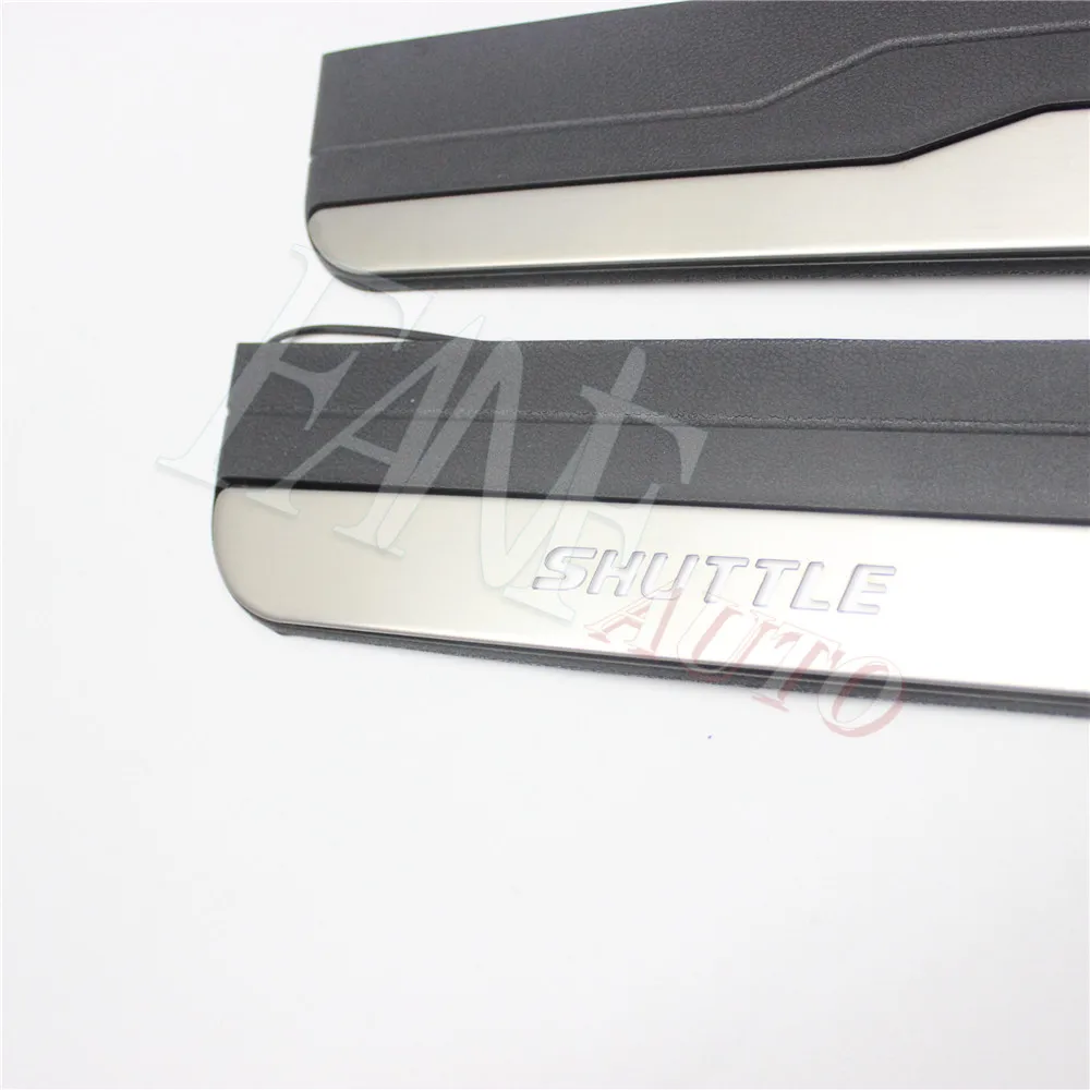 Car Styling Stainless Steel Led Door Sill Scuff Plate Guard Sills Protector Trim For Honda Shuttle 2014-2019