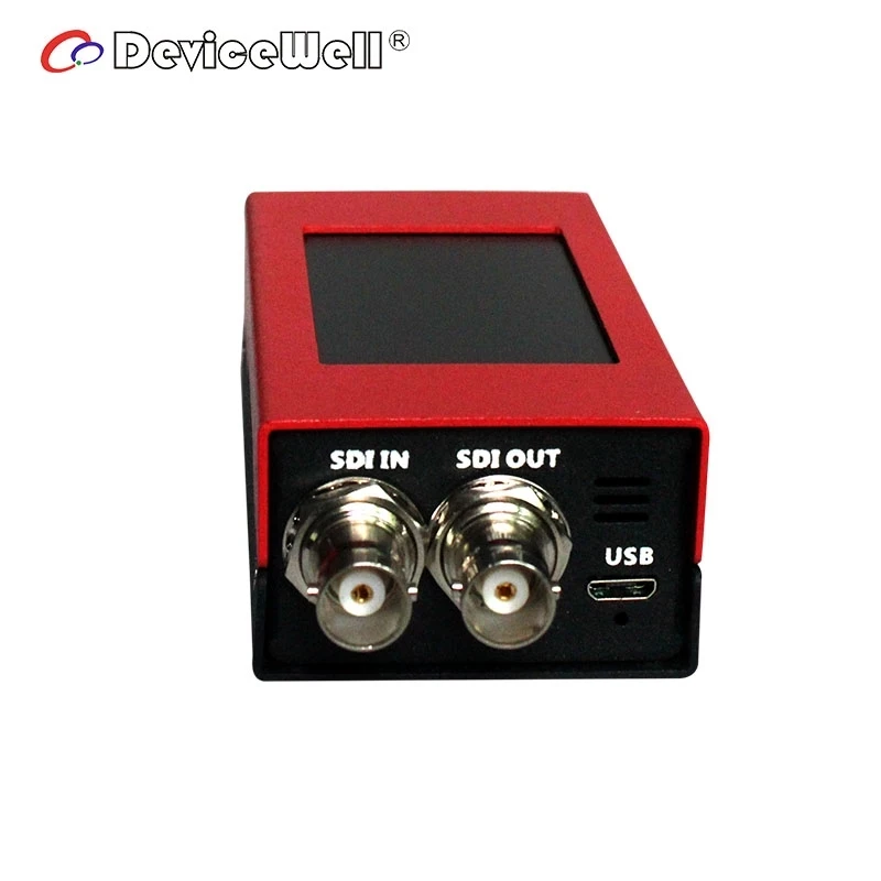 DeviceWell MD1103 Mini Video Converter Mirco Bi Directional SDI/HDMI-compatible with LCD Screen & Speaker & Power Supply