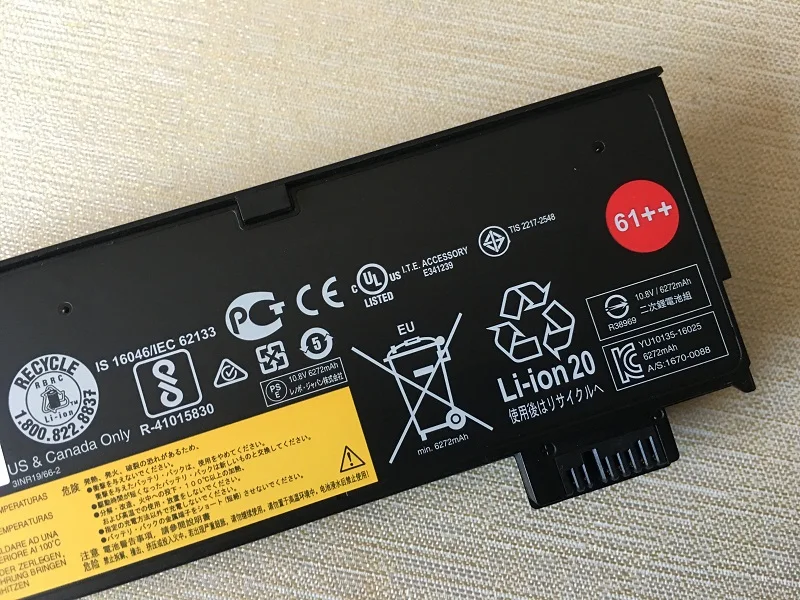 SupStone 72Wh Original 01AV427 01AV423 01AV425 SB10K97584 SB10K97597 Battery For Lenovo ThinkPad T470 T480 T570 T580 P51S P52S