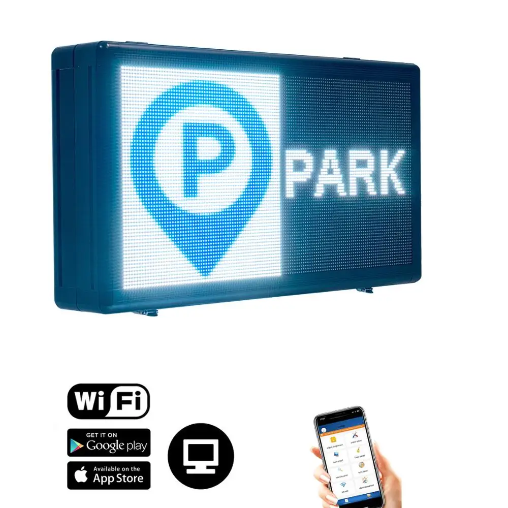 

Double Sided Outdoor Led Screen Full Color HD Electronic Advertising Phone Control, 72 x 40cm