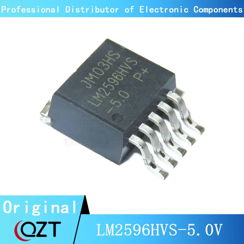 Nuevo chip LM2596HVS-5.0 a-263 LM2596HVS LM2596HVS-5.0V TO-263-5, 10 unids/lote