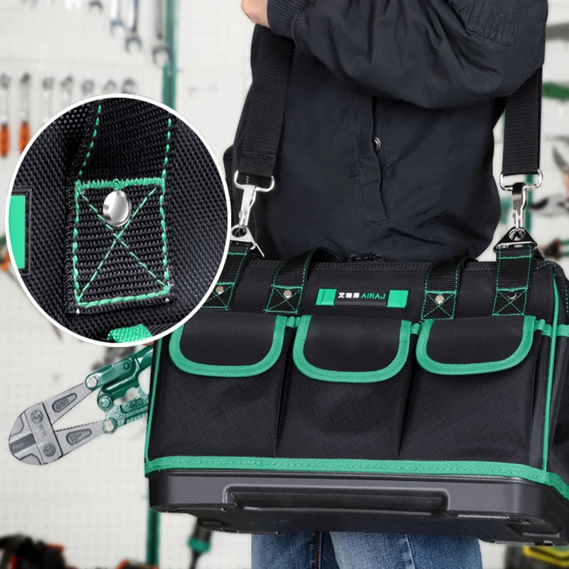 AIRAJ Multifunktionale Werkzeug Tasche Große Kapazität Oxford Leinwand Wasserdichte Tasche Tragen-Beständig Werkzeug Reparatur Lagerung Elektriker