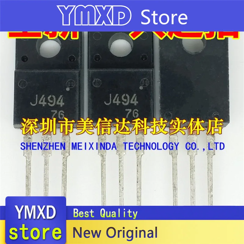 10 개/몫 새로운 원본 J494 2SJ494 전계 효과 튜브 TO-220F 재고 있음