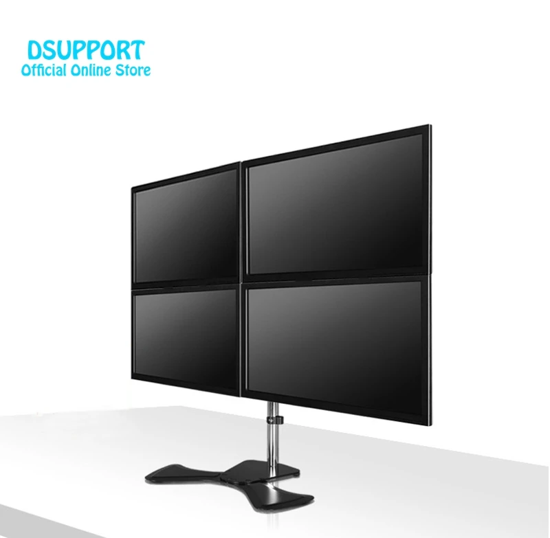 Full-Motion 15 "-27" LCD LED 4 Screen Monitor Halter Flexible Display Halterung Rack Stehen MP340