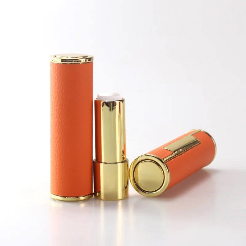 New Arrival Empty Lipstick Tube 12.1mm Round Lip Balm Bottle Red Orange White Lip Balm Container Cosmetic Packaging Bottle 30pcs