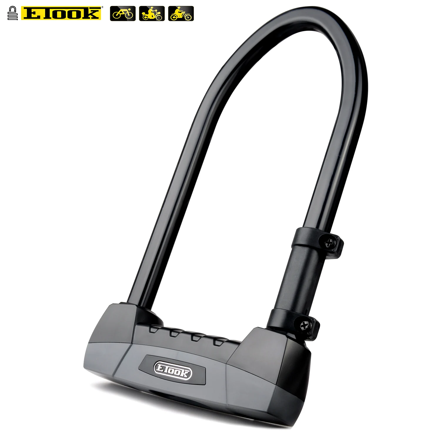 ETOOK Bicycle U Lock Heavy Duty MTB Road Bike Wheel Lock Strong Anti-theft Safety Motorcycle Scooter Cycling Lock Free Bracket