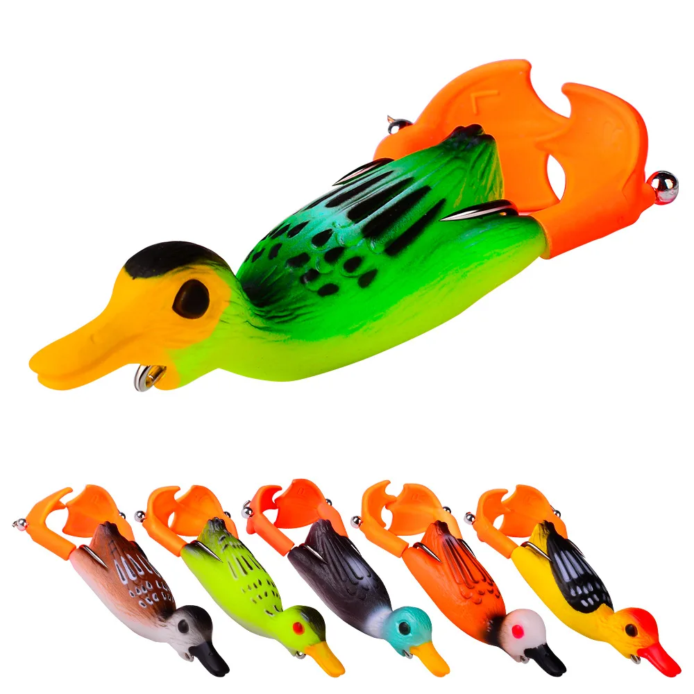 double propeller fishing lures ACHUN Frog Bait Soft Lure Kit surfacing tool on schooling fish Long Casting Spinner Bait
