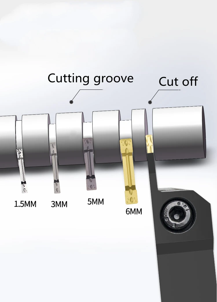 CNC Arbor, Outer Diameter Cut-off And Grooving Turning Tool, Cutting Tool, Lathe Tool, Lengthened Grooving Tool  Lathe Cutter