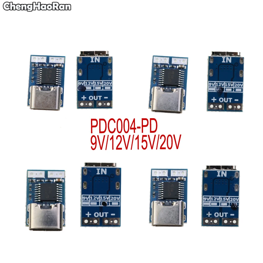 ChengHaoRan-Decoding module pdc004-pd ip2721, pd23.0 to DC, trigger extension qc4, charger 9V, 12V, 15V, 20V, type C