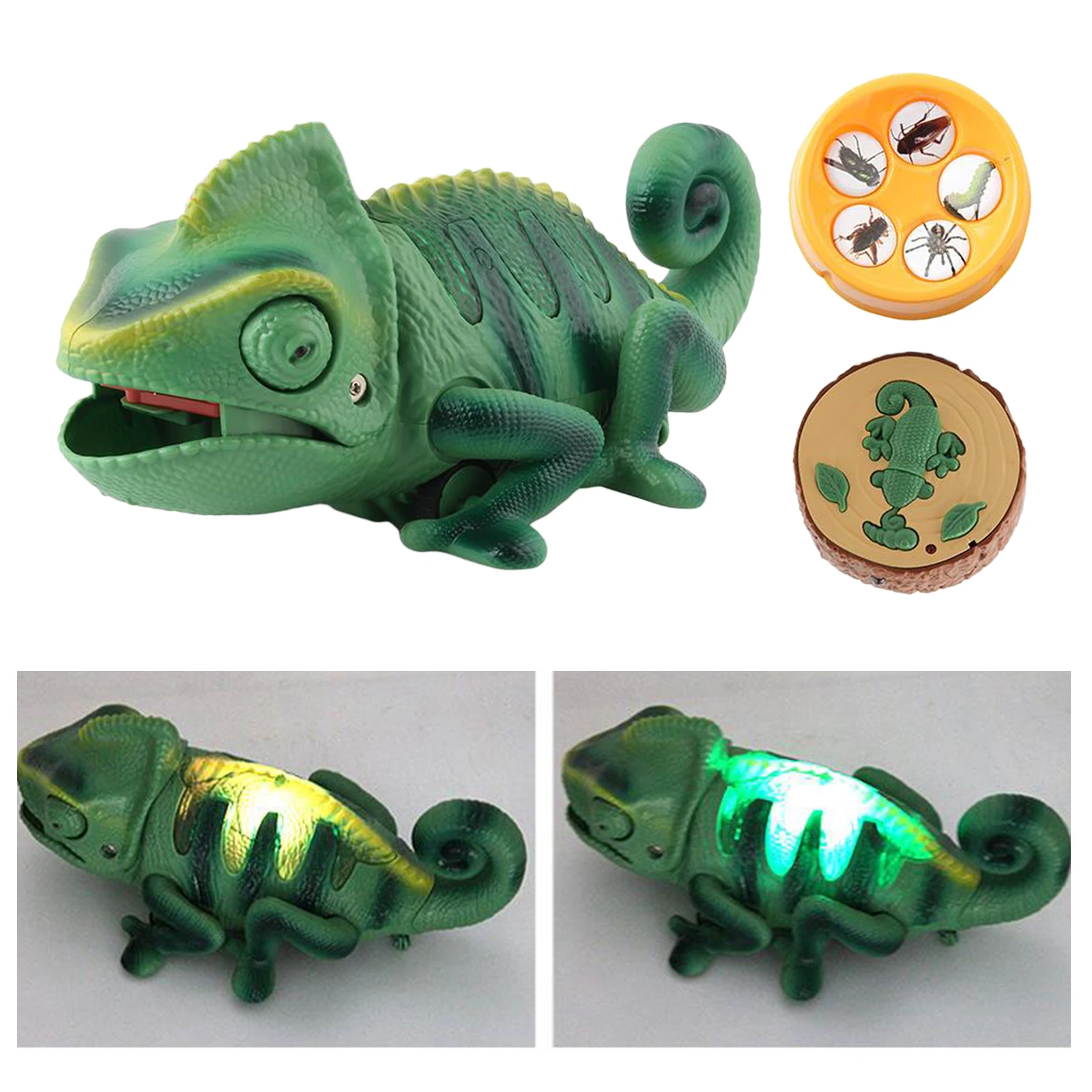 Remote Control Chameleon Toy Realistic Animal Infrared RC Chameleon Fake Chameleon Toys Electric Toys Party Favors Party Supply