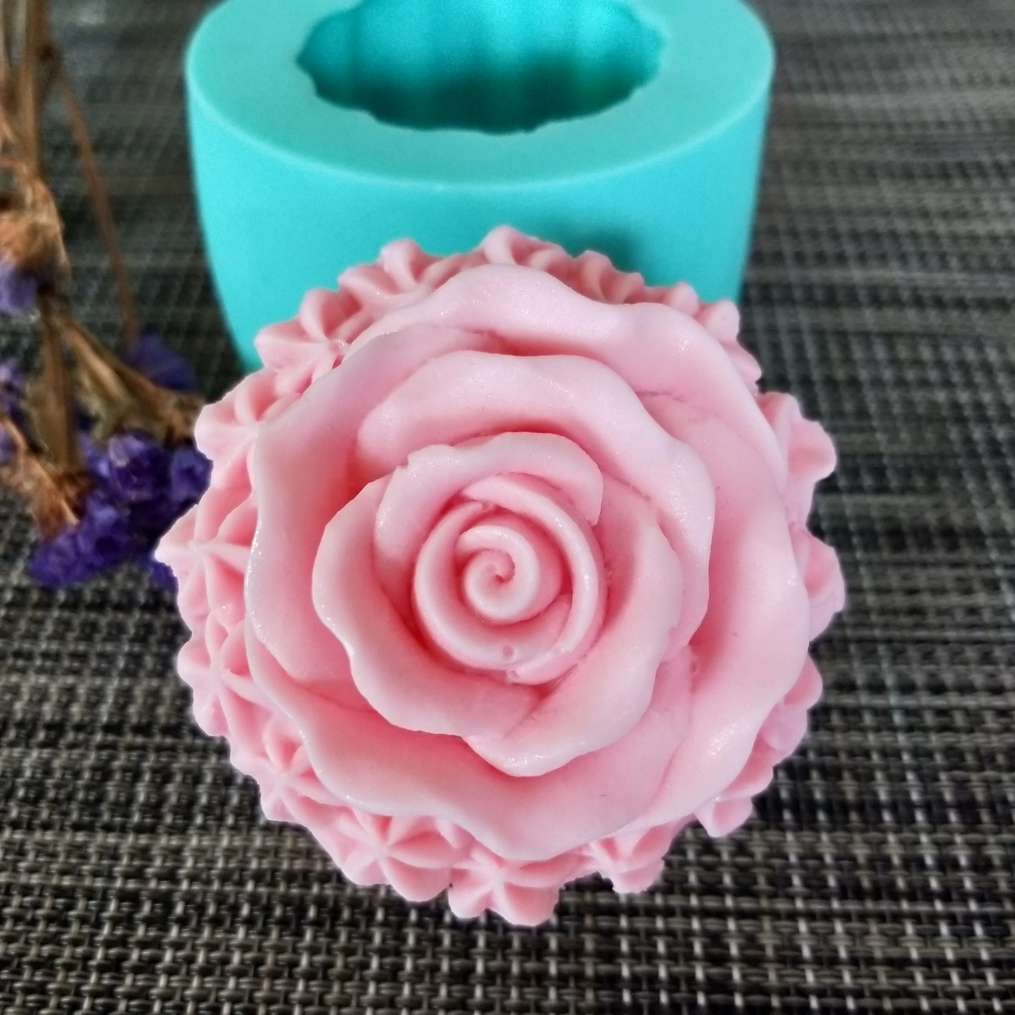 

3D cake flower silica gel mold soap mold manual soap production mold candle silica gel mold resin clay mold