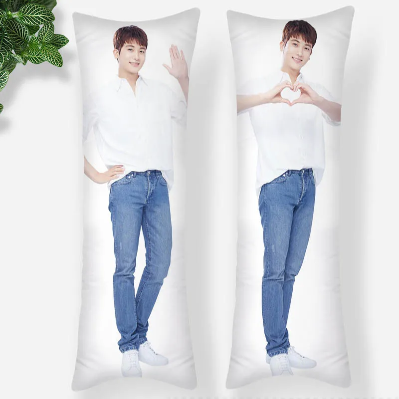 Custom Park Hyung Sik Pillowcase Printed Satin Fabric Pillow Cover Rectangular Zipper Kawaii Body Cover Dropshipping 0816