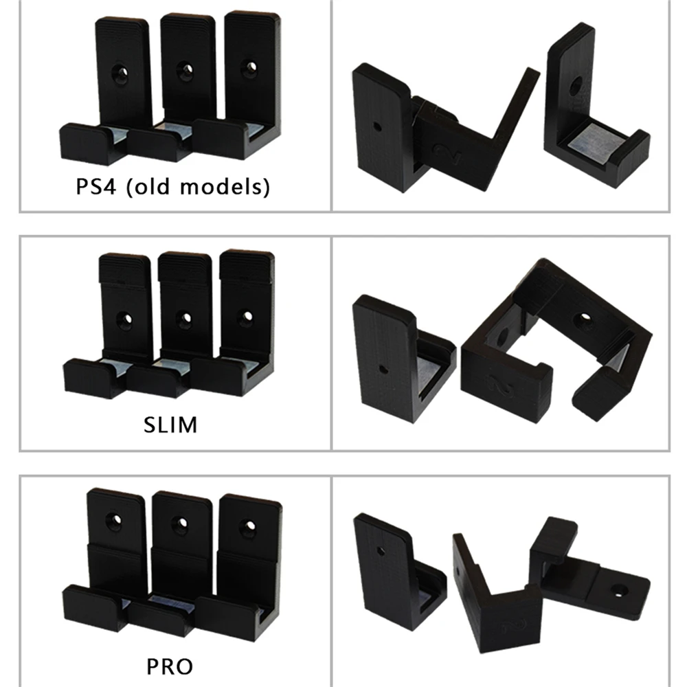 دعامة تثبيت على الحائط لملحقات وحدة التحكم في الألعاب Sony PS4Slim Pro
