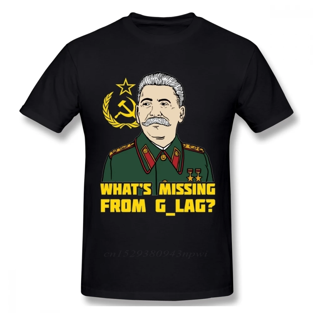 New Stalin USSR Soviet Union Communist Tee Shirt For Male Quality Great Print Popular Camiseta T shirt