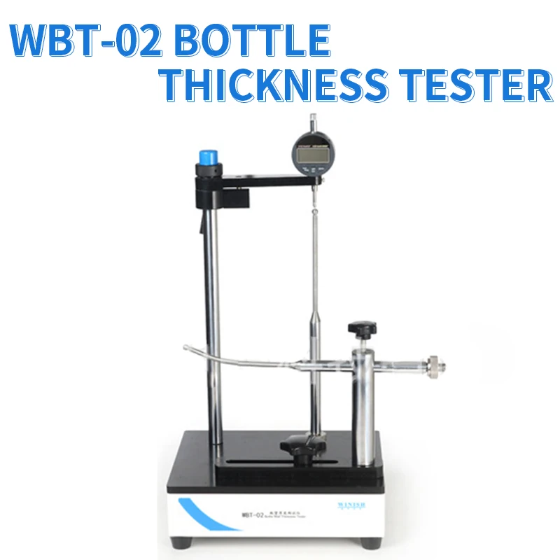 WBT-02 Plastic Bottle Thickness Tester Glass Bottle Thickness Tester Digital Wall Thickness Gauge ​Sample diameter: 8-200mm