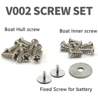 Flytec V002-05 RC Animals Boat Bottom Original Screw Set For Screws Required Of The Boat Hull Crocodile Boat