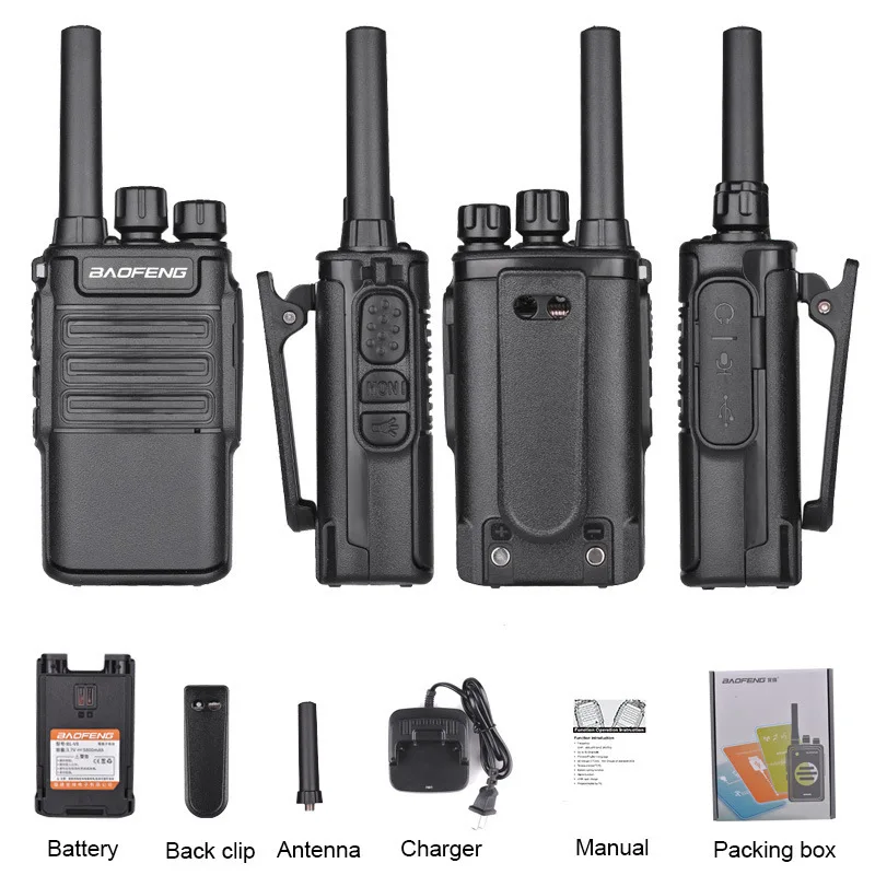 Baofeng BF-V8 Portable Walkie Talkie High Power Mobile Radio Walkie-Talkie Suitable for Civil Hotel Dining Outdoor