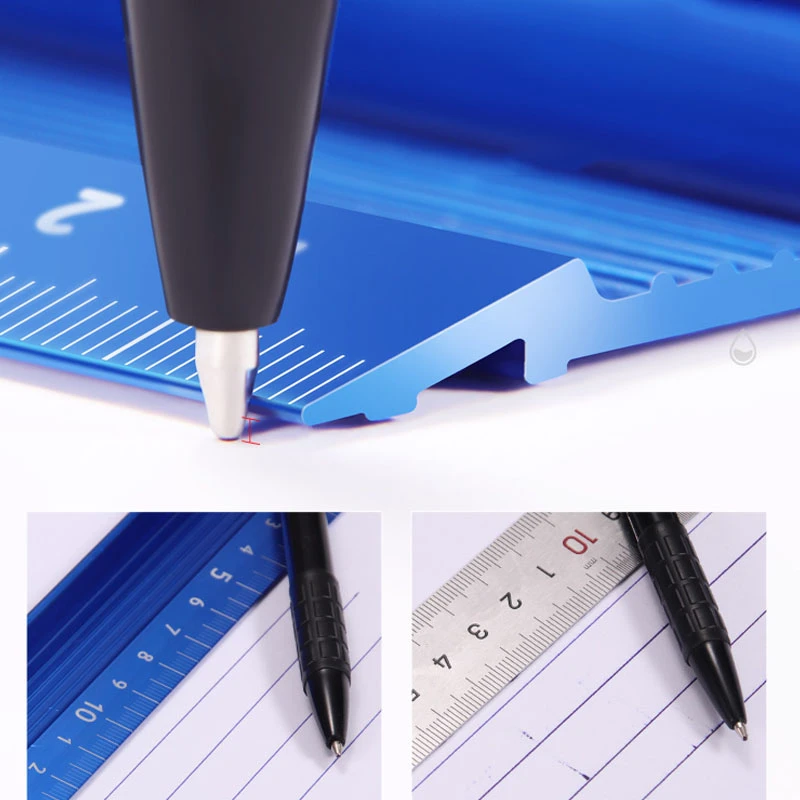 30cm-100cm Aluminum Alloy Protective Ruler High Precision Anti-slip Thickened Steel Ruler Measuring Engineers Drawing Tool