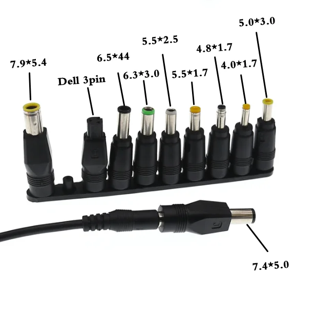 20pcs/10pcs Universal 5.5mmx2.1mm DC AC Power Adapter Tips Connector Kits for Lenovo Thinkpad Laptop Power Supply Plug Jack Sets