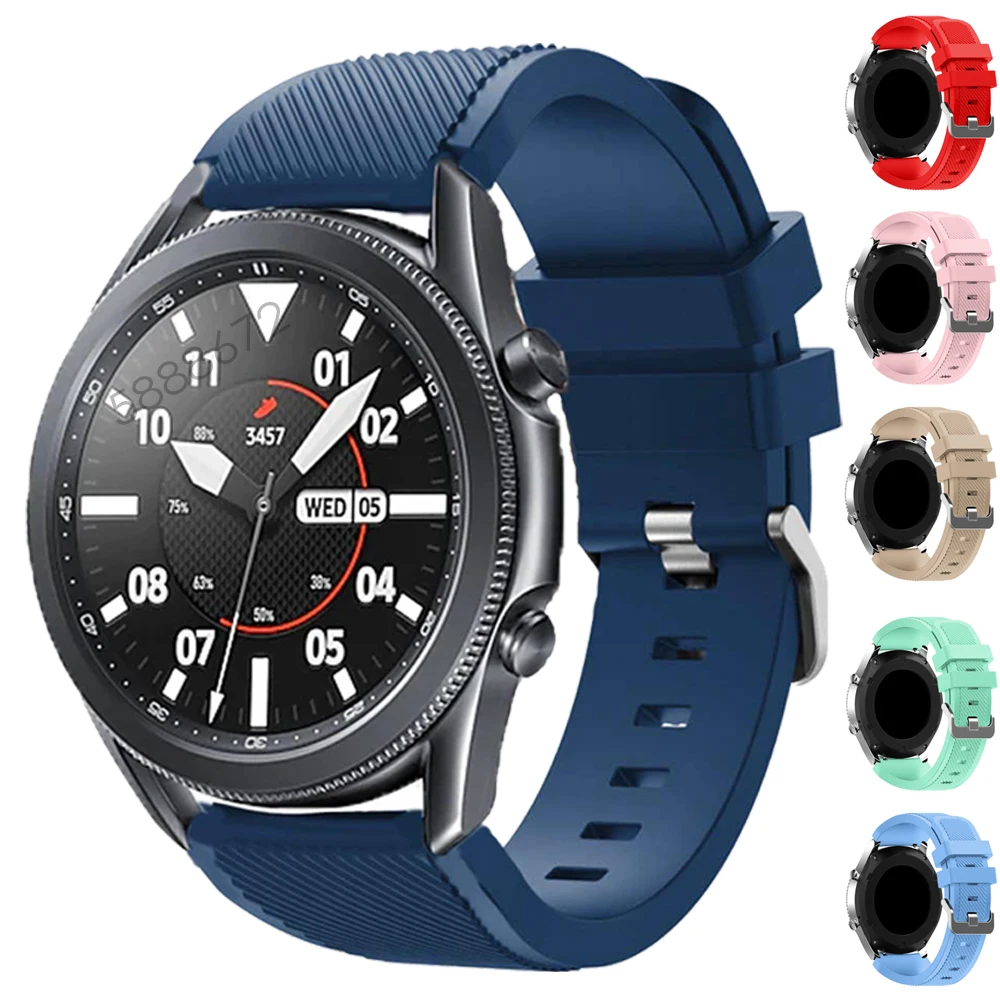 Gear S3 Frontier/Classic band for Samsung galaxy watch 3 45mm silicone bracelet for galaxy watch 46mm strap Accessories EasyFit