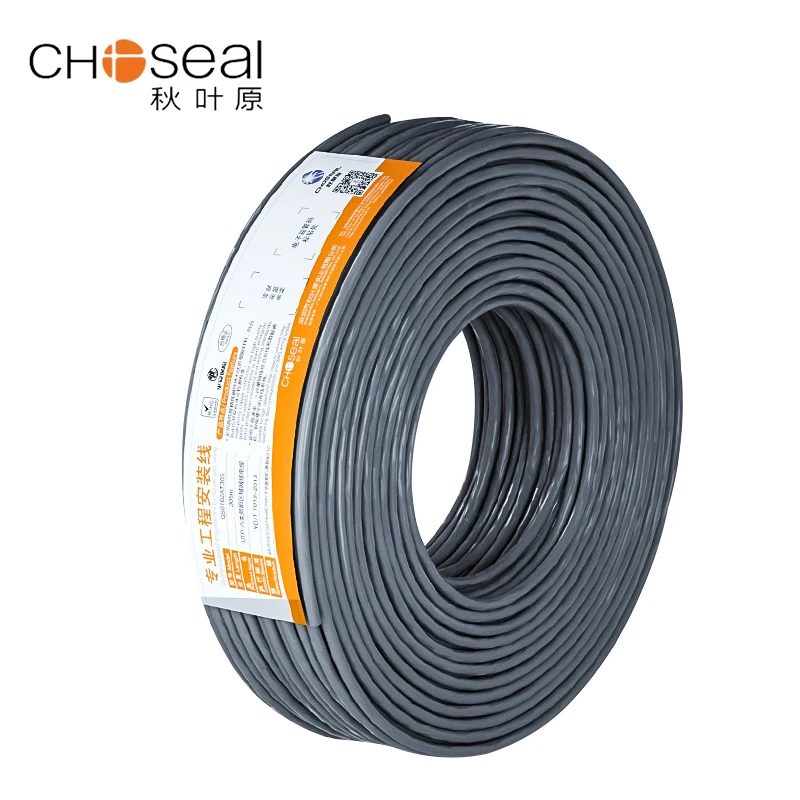 

Choseal QS6162 Network Cable Cat6 Lan Cable UTP 1000Mbps Oxygen-free Copper Unshielded Twisted Pair Ethernet Cable Engineering