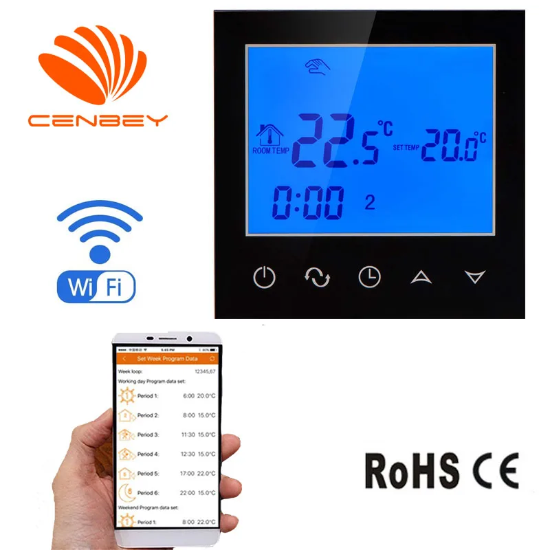 

Wifi Thermostat Boiler Underfloor Heating Thermostats Smart Termostato Calefacción Programmable Room Termostato Wifi Termostat