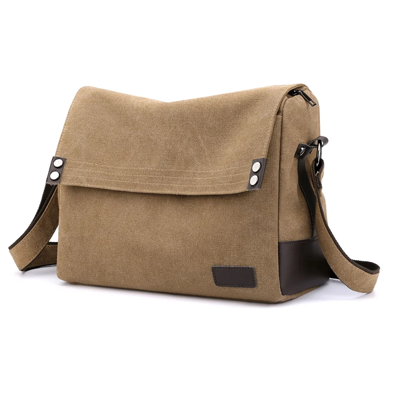 Vintage Men's Shoulder Bag High Quality boys Crossbody Bag Casual man Messenger Bag Canvas male Business Handbags 2024 New