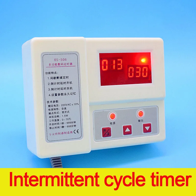 Intermittent Cycle Timer Time Timer 506 Time Controller 5kw Automatic Countdown Timer Switch