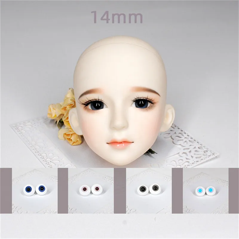 Vivid And Good Looking 14mm Glass Eyes For BJD 1/3  1/4 Doll Hot Sell Doll Accessories Glasss Eyeball Child Gift