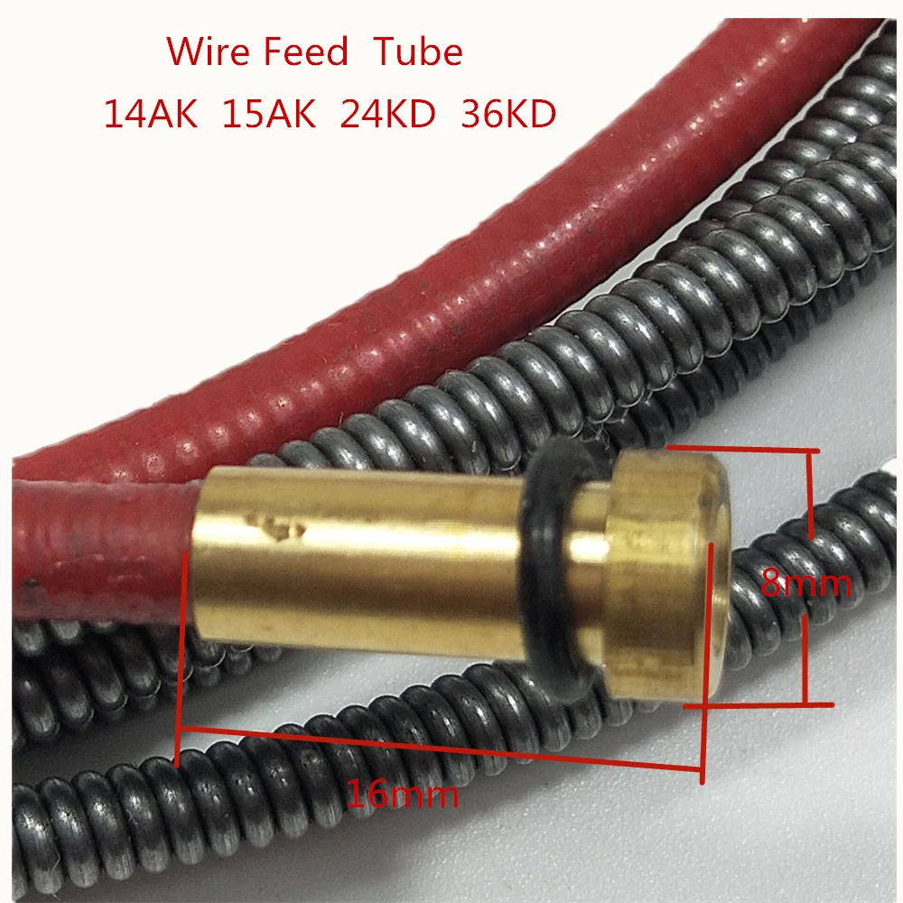 1pcs Binzel 14K 15AK 24KD 36KD Torch/Gun Consumables 3M 5M MIG Wire Feed Tube for the MIG Welding Machine