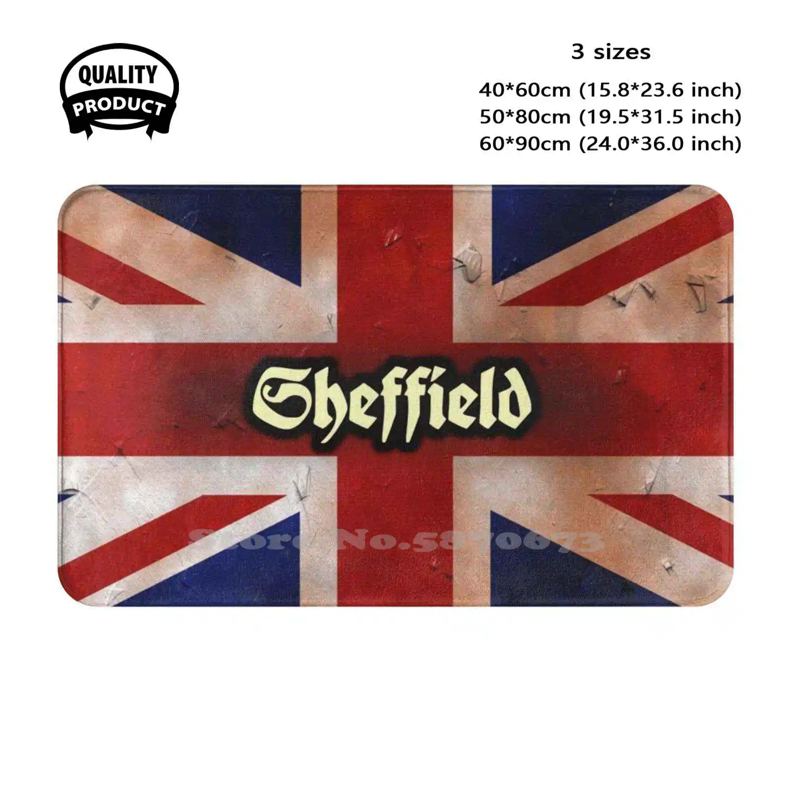 Sheffield Soft Cushion Home Carpet Door Mat Car Rug Sheffield Community England Uk United Kingdoms Great Britain Gro Ritannien