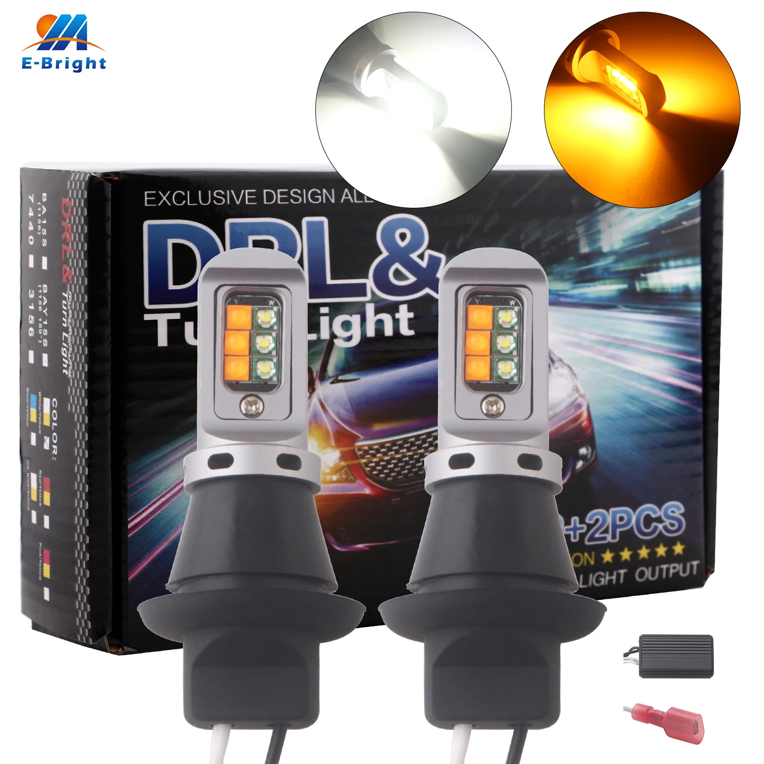 

BA15S p21w BAU15S py21w NO ERROR Canbus 1156 p27w 3156 w21w 7440 3535 12 SMD Led Bulb Vehicles Turn Signal DRL Switchback 2PCS