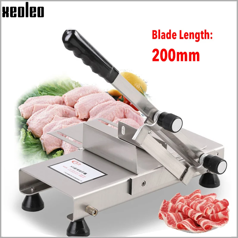 

XEOLEO Manual Meat Slicer Frozen Meat slicer machine Stainless steel Fat Cattle/Mutton Roll Slicing Machine Kitchen slicer