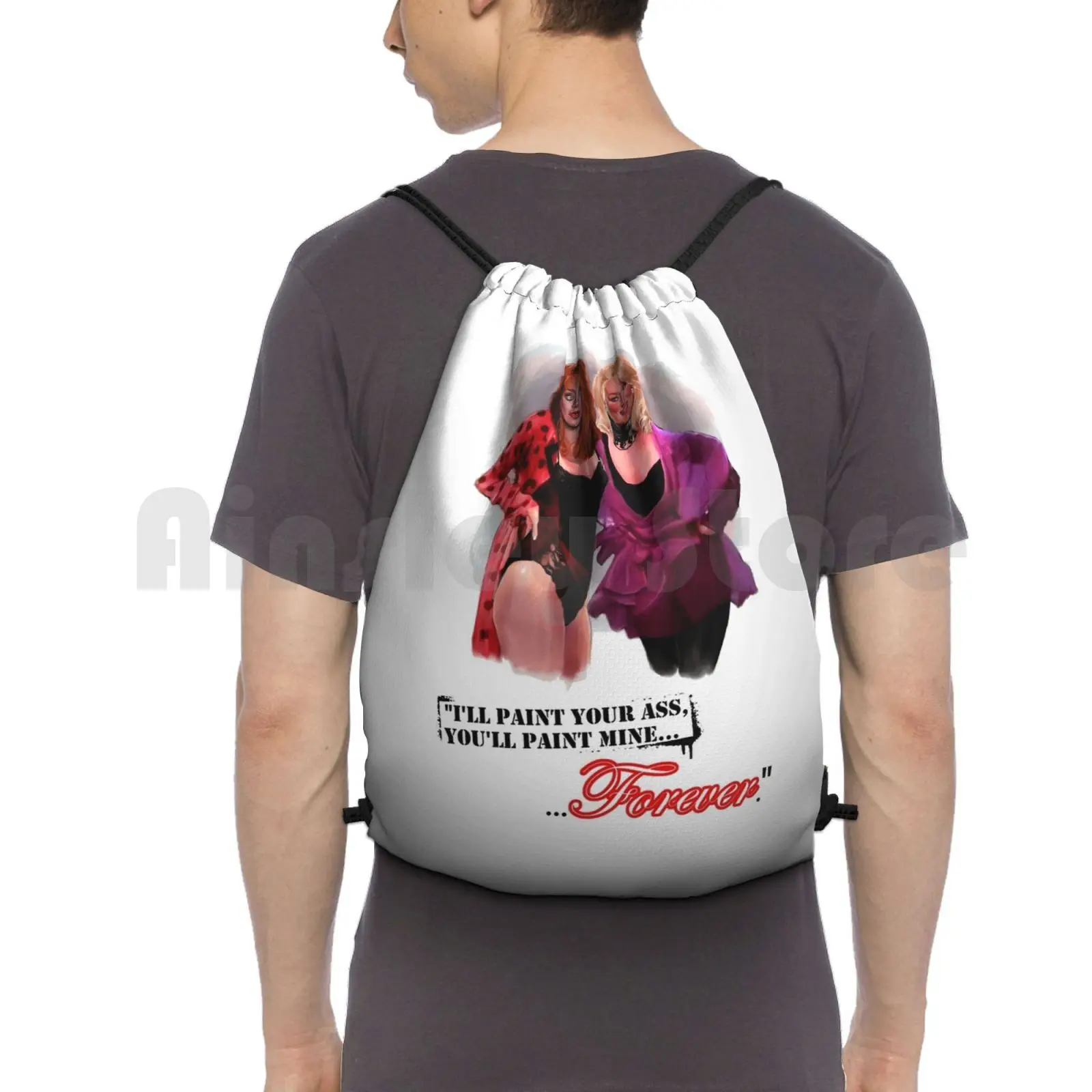 Death Becomes Her Backpack Drawstring Bags Gym Bag Waterproof Death Becomes Her Movie 90s Movies Funny Comedy Goldie Hawn