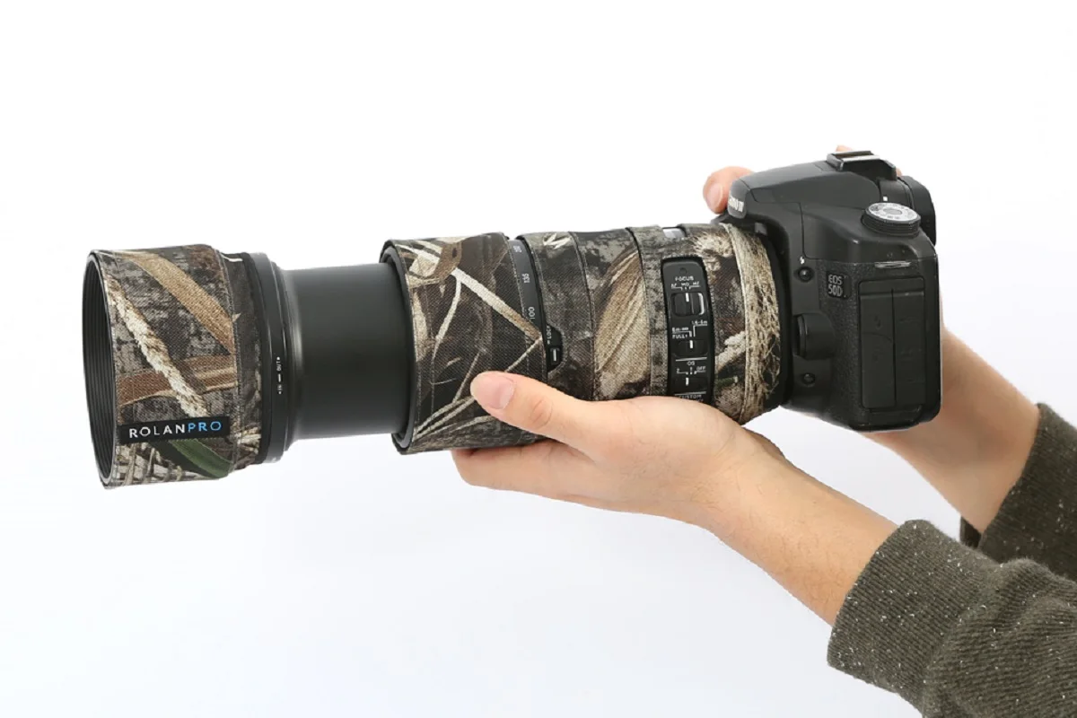 ROLANPRO wodoodporna osłona obiektywu dla SIGMA 100-400mm F5-6.3 DG OS HSM współczesny-Canon/Nikon-E osłona mocująca obiektyw rękaw ochronny