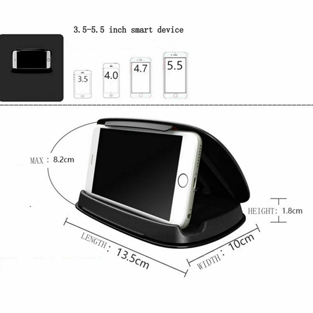 Universal Dashboard Panel Car Phone Holder Clip GPS Mount Stand Display Phone Accessories Support For Iphone Xiaomi Huawei