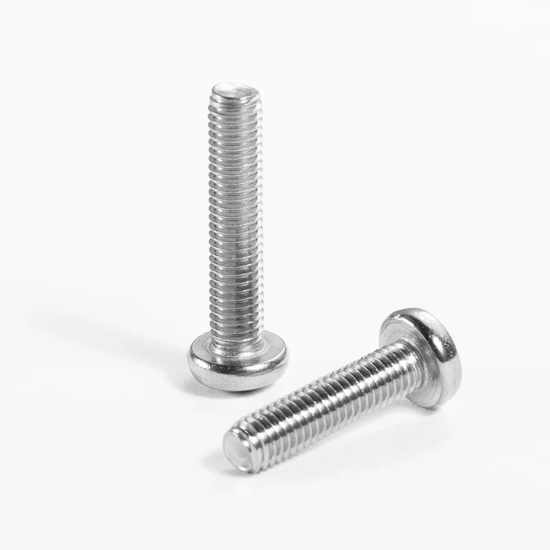 3mm Cross Recessed Pan Round Head 304 Screws Stainless Steel Phillips Machine Bolts M3 x 3 4 5 6 8 10 30 35 60 100 110 120130 mm