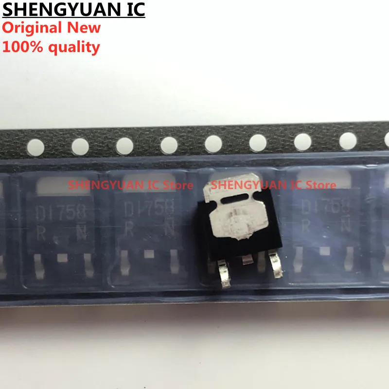 20 unids/lote 2SD1758TLR D1758 2SD1758 TL R TO-252 Transistor de potencia media (32V, 2A) 100% nuevo importado original 100% calidad