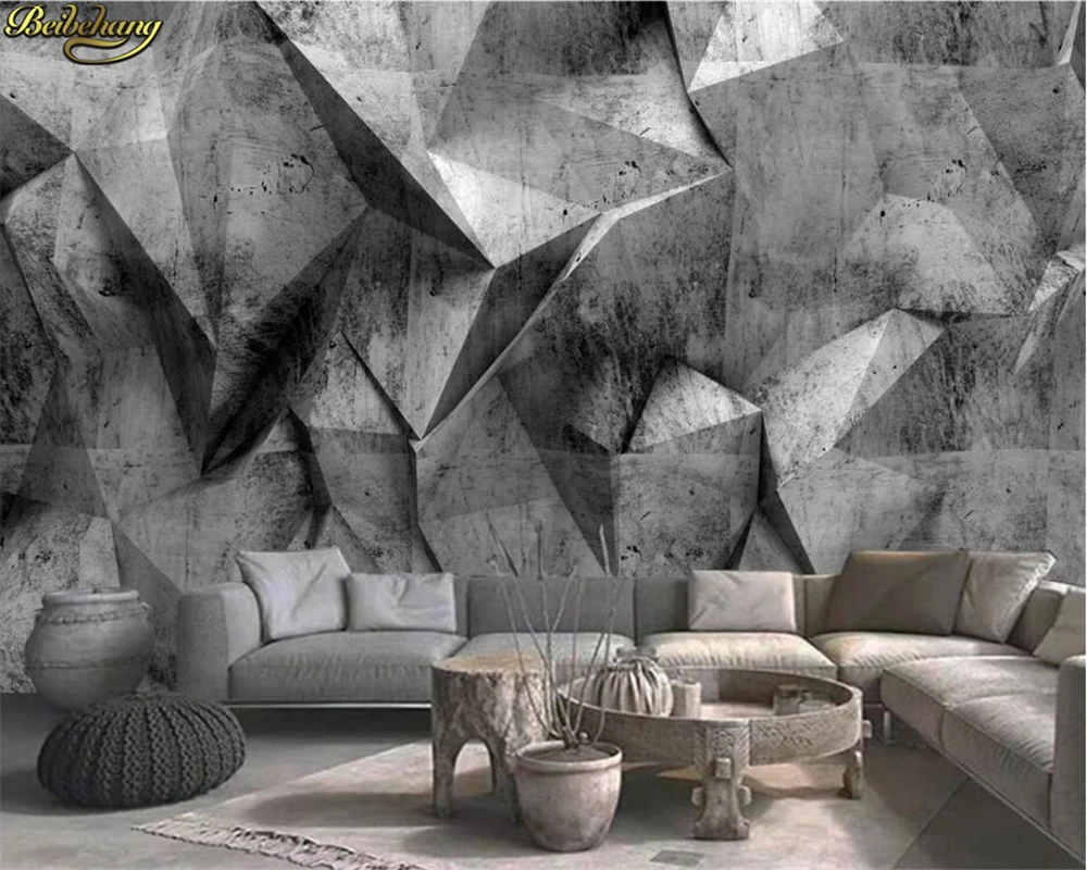 beibehang Custom 3d wallpaper mural three-dimensional cement board special-shaped building 3D background wall papel de parede