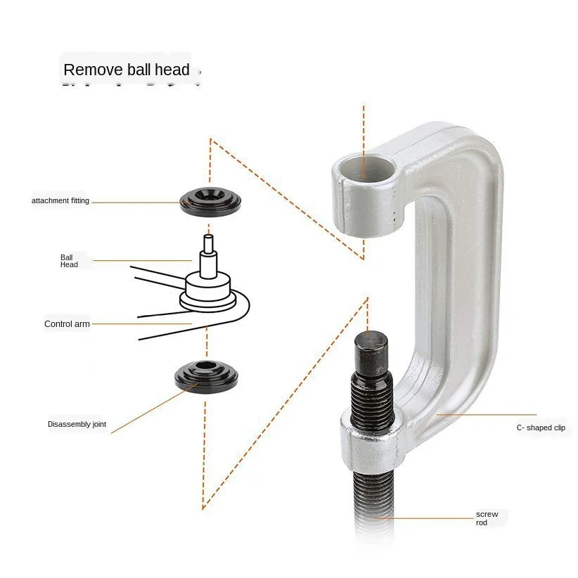 Automotive Ball Head Remover Under Arm    Tool for Mercedes A.