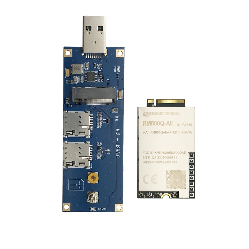 

Quectel RM500Q-AE with m.2 to usb adapter RM500Q 5G Modem Both NSA and SA modes not RM500Q-GL