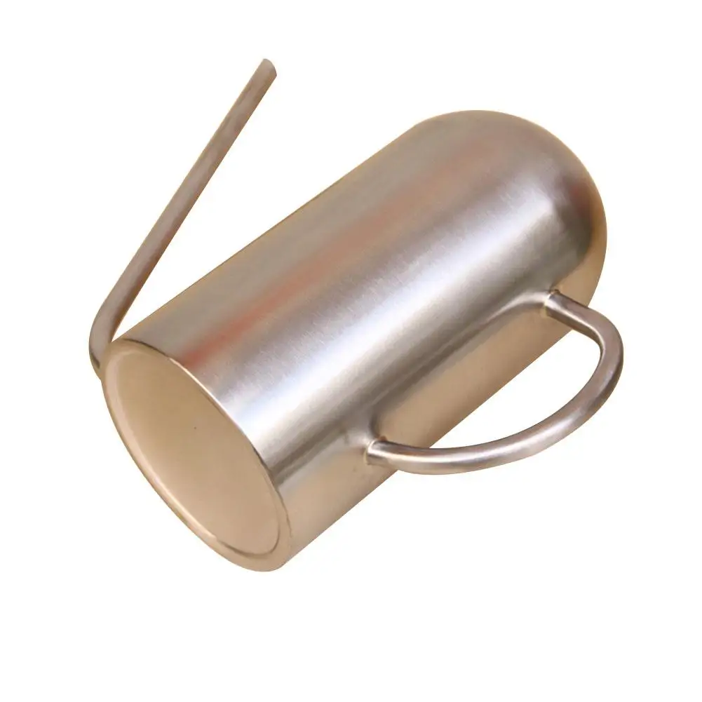 1.5L 304 Stainless Steel Watering Pot Extended Nozzle Green Plant Watering Can Watering Kettle Gardening Tools