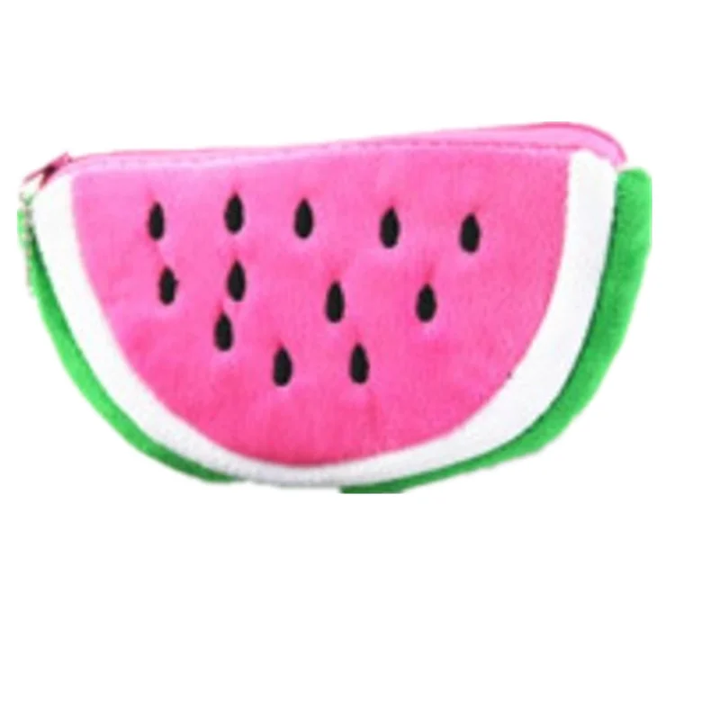 Kid's Watermelon Coin BAG Series , 22cm Plush Coin  BAG Pouch ; 10CM Hand Pocket Coin Purse BAG Wallet Pouch